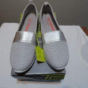 Women's Tek Gear Silver Slip-On Lightweight Comfort Shoes